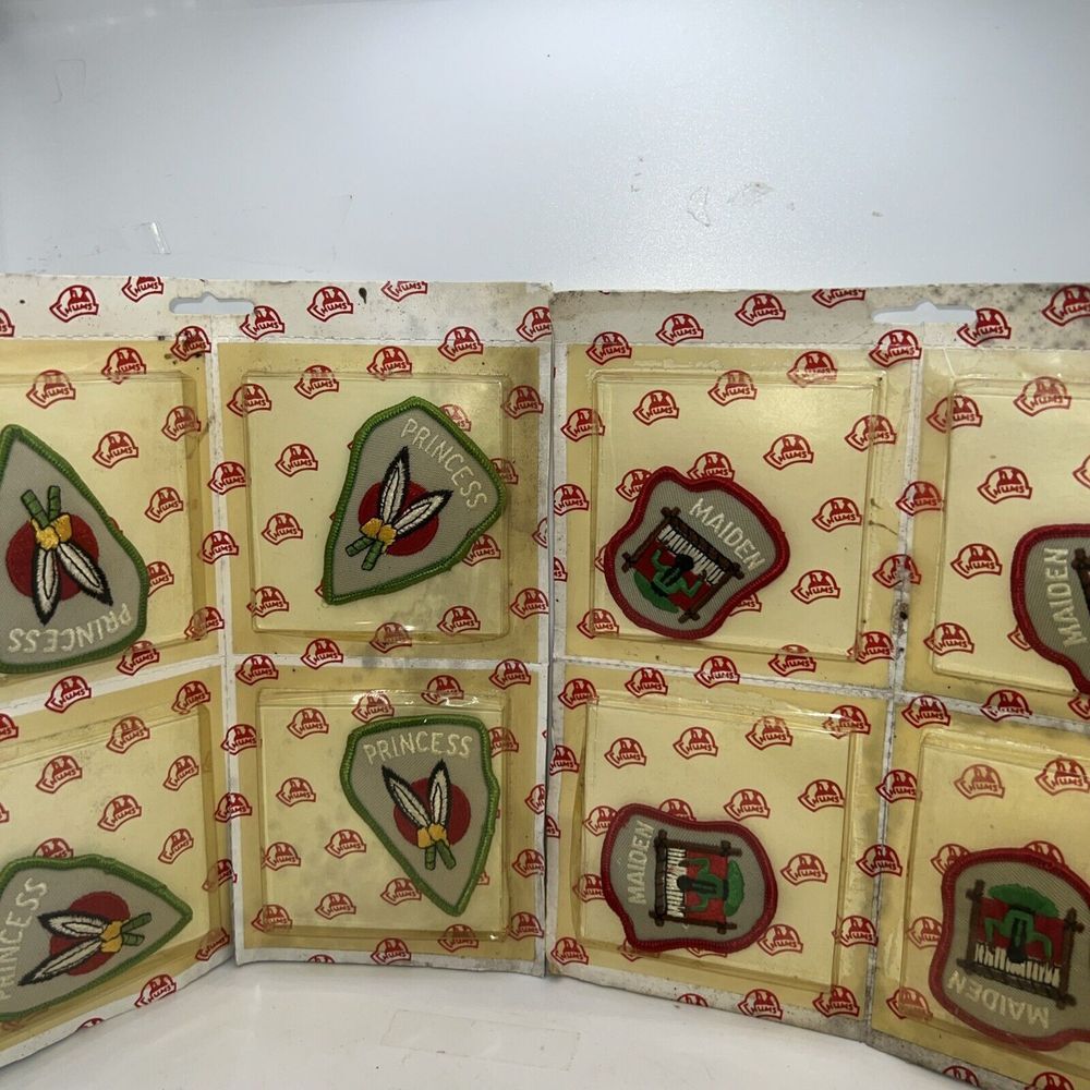 Vintage NOS Awana Patches 4 Princess And 4 Maiden